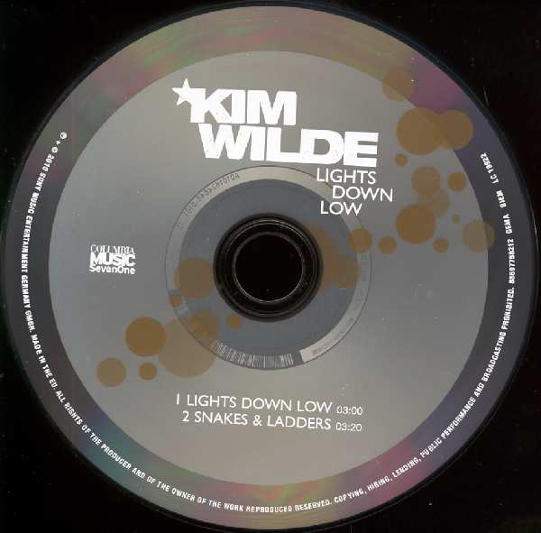KIM WILDE LIGHTS DOWN LOW