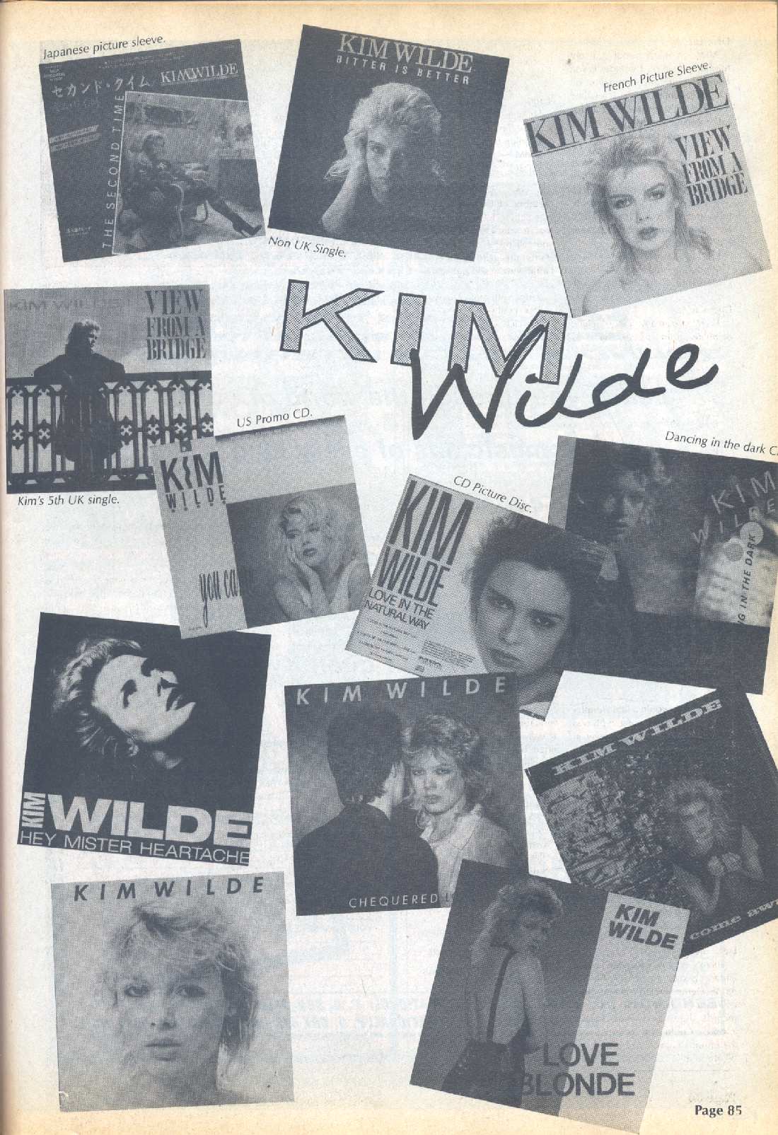 KIM WILDE IN MUSIC COLLECTORS #21